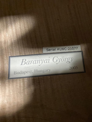 Gyorgy Baranyai 4/4 Cello